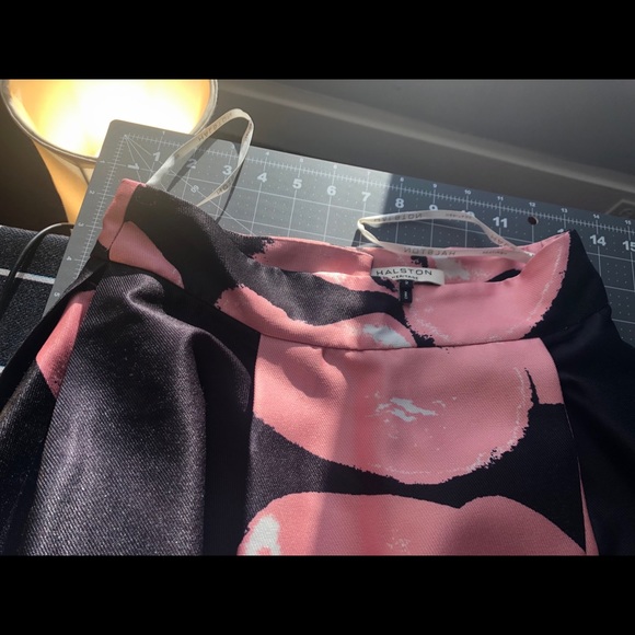 Halston heritage structure full skirt pink US 2 - Picture 4 of 5